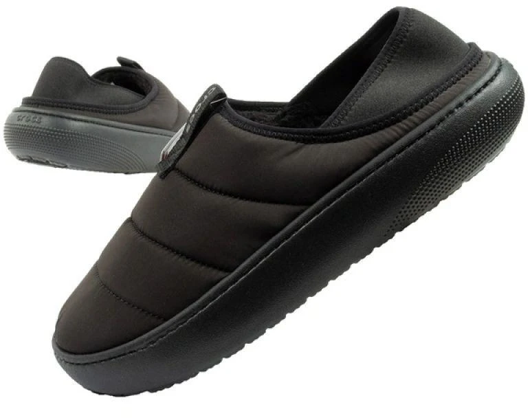 Crocs vyriškos šlepetės Classic Puff Galingumas juodos su pašiltinimu