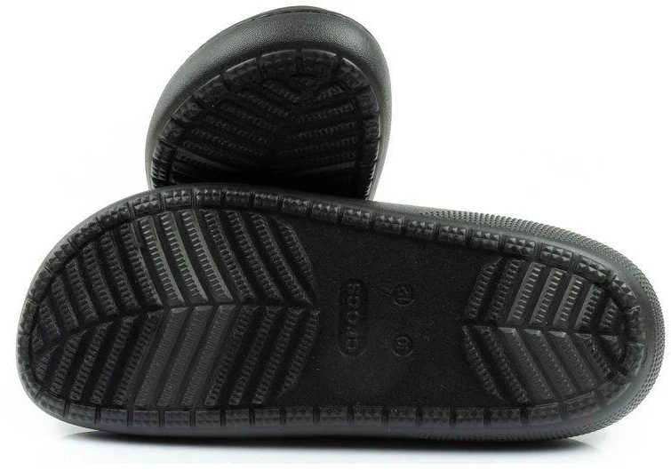 Crocs vyriškos šlepetės Classic Puff Galingumas juodos su pašiltinimu