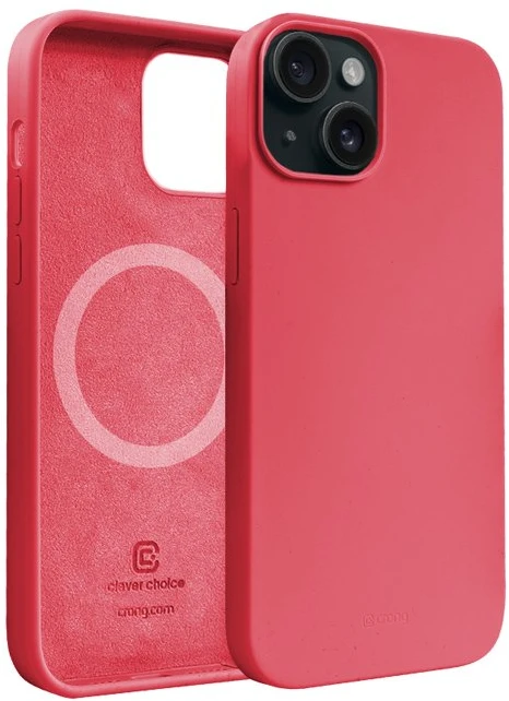 Crong Color Cover Magnetic - dėklas skirtas Apple iPhone 15 MagSafe Rožinė