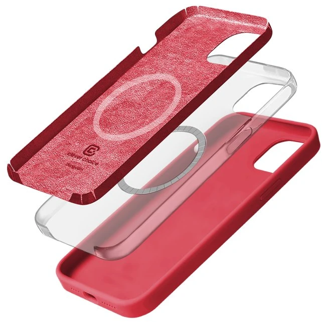 Crong Color Cover Magnetic - dėklas skirtas Apple iPhone 15 MagSafe Rožinė