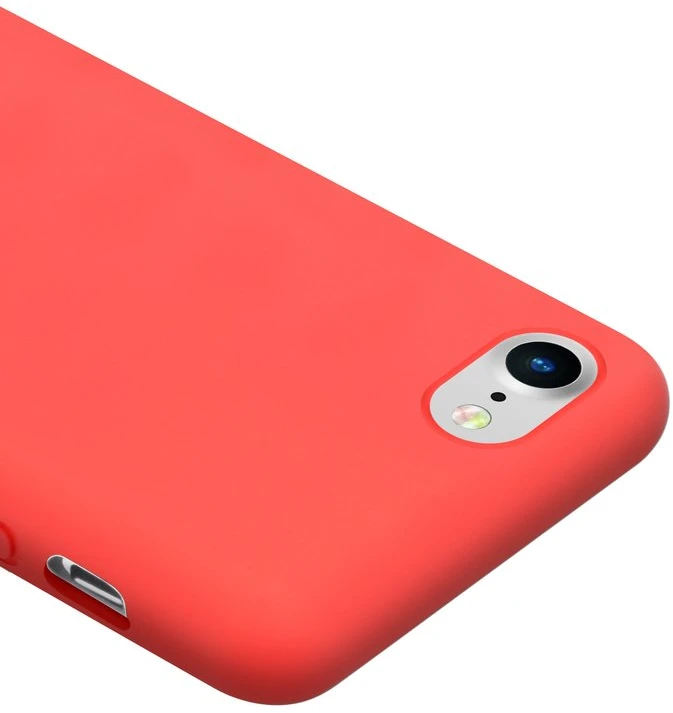 Crong Color Cover - Flexible dėklas skirtas Apple iPhone 8/7 Raudona