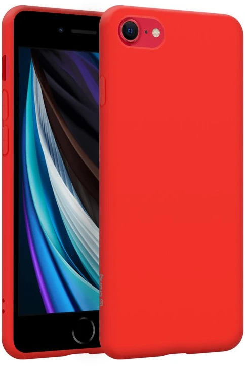 Crong Color Cover - Flexible dėklas skirtas Apple iPhone 8/7 Raudona