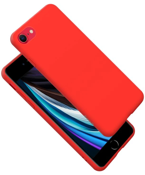Crong Color Cover - Flexible dėklas skirtas Apple iPhone 8/7 Raudona