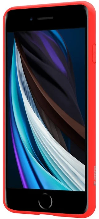 Crong Color Cover - Flexible dėklas skirtas Apple iPhone 8/7 Raudona