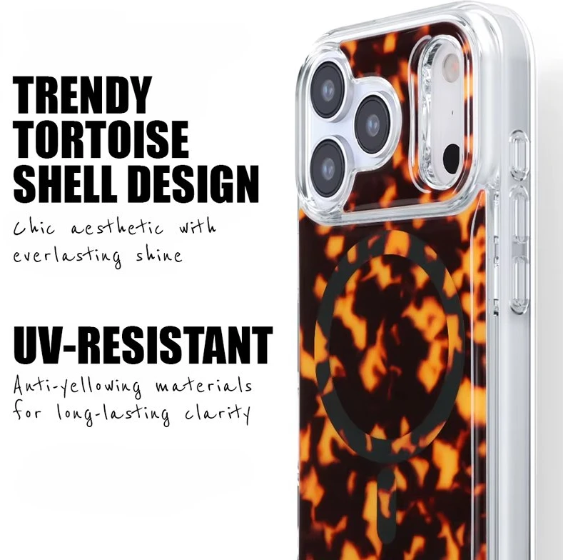 Crong Deluxe MAG Cover dėklas iPhone 17, Tortoise