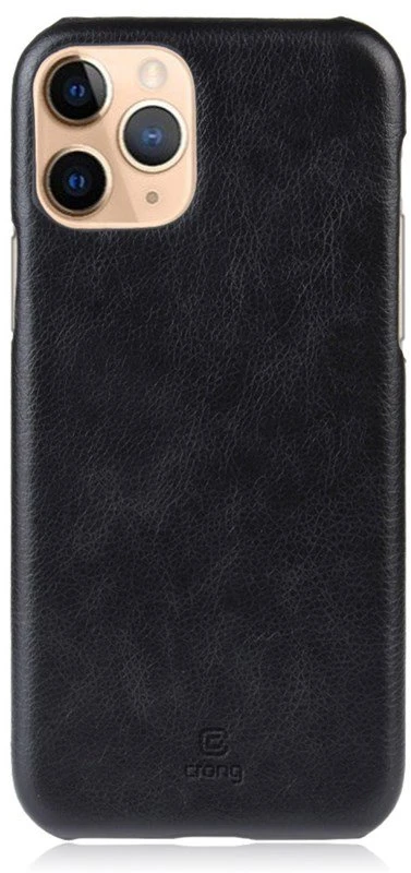 Crong Essential Cover - PU Leather dėklas skirtas Apple iPhone 11 Pro Max Juodas
