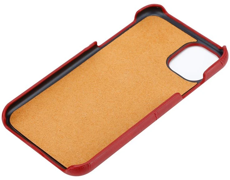 Crong Neat Cover - PU Leather dėklas skirtas Apple iPhone 11 Pro red