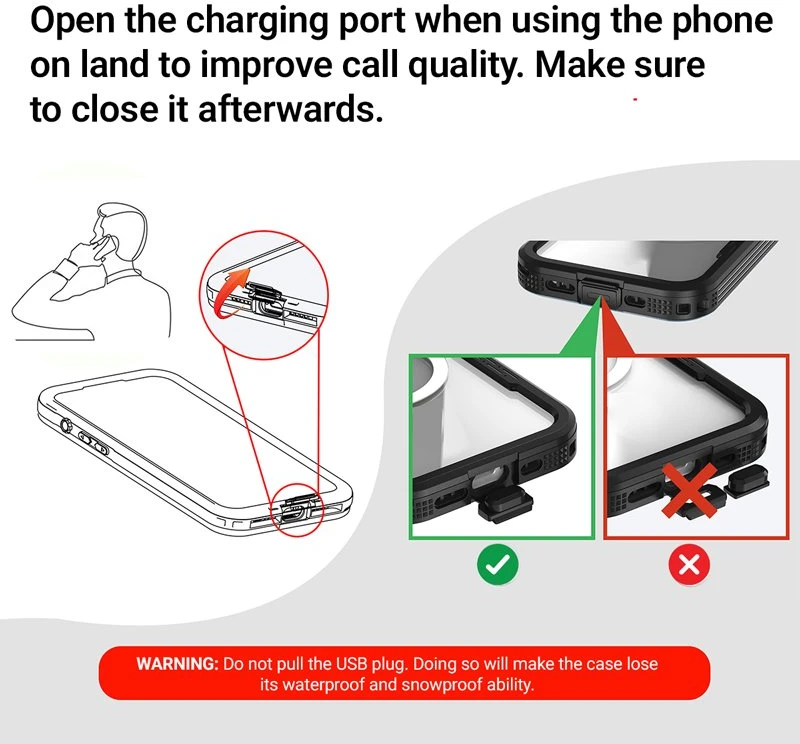 Crong Seal Cover vandeniui atsparus dėklas iPhone 16 Pro, juodas