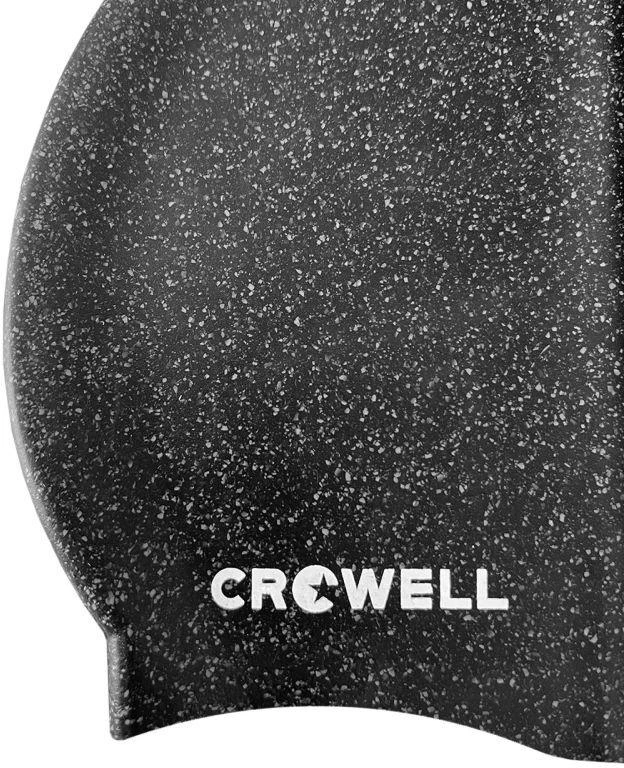 Crowell Recycling Perlės Silikoninė Plaukimo Kepuraitė, Juoda, Sk. 1