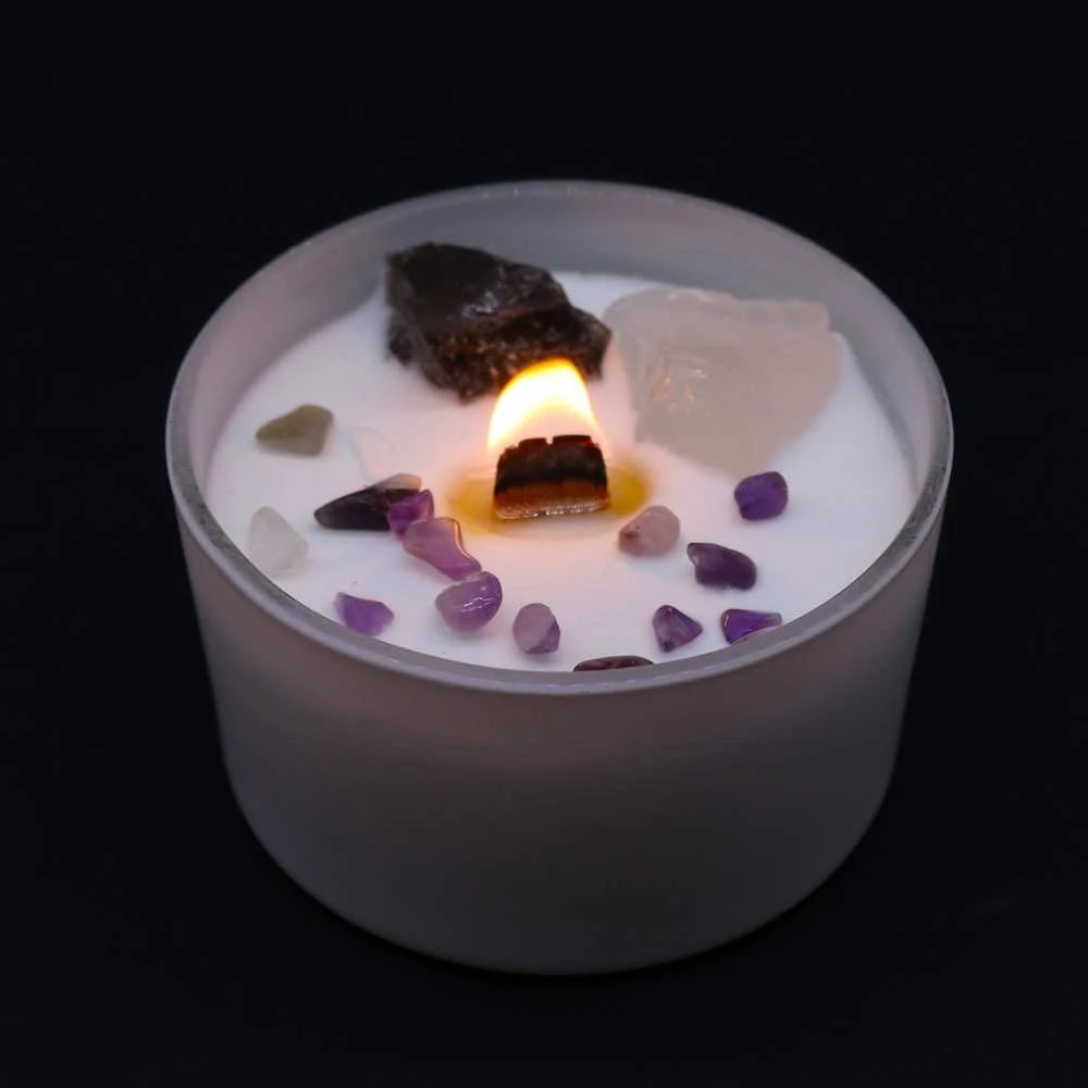 - Crown Chakra - krištolinė žvakė
