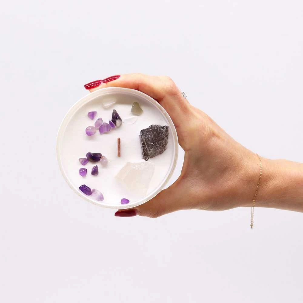 - Crown Chakra - krištolinė žvakė