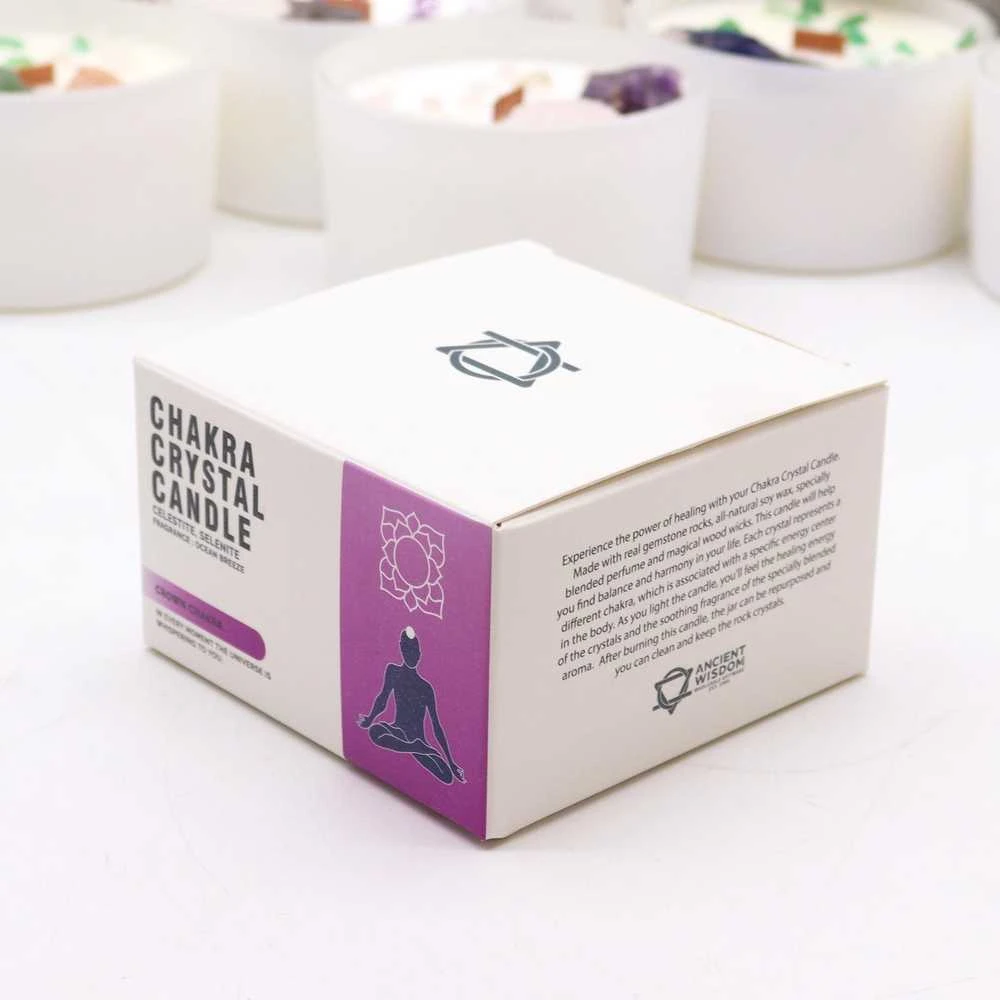 - Crown Chakra - krištolinė žvakė