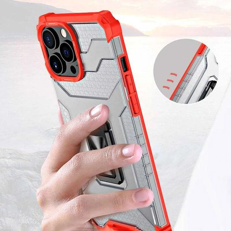 Hurtel Crystal Ring dėklas skirtas iPhone 13 Pro Max, žalias