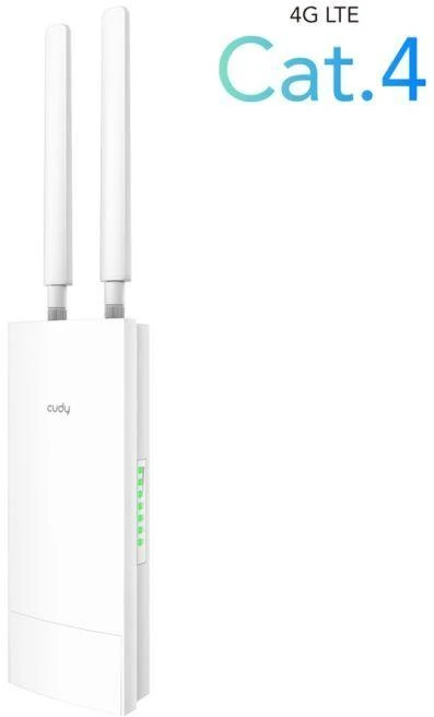 Belaidis Maršrutizatorius - Cudy LT400 4G Vieno Juostos 300 Mbit/s Montuojamas Ant Sienos Baltas