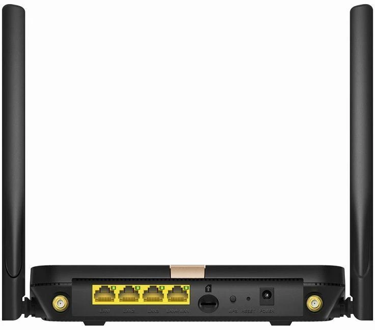 Cudy LT500D belaidis maršrutizatorius Greitas Ethernet dviejų dažnių (2,4 GHz / 5 GHz) 4G Juodas