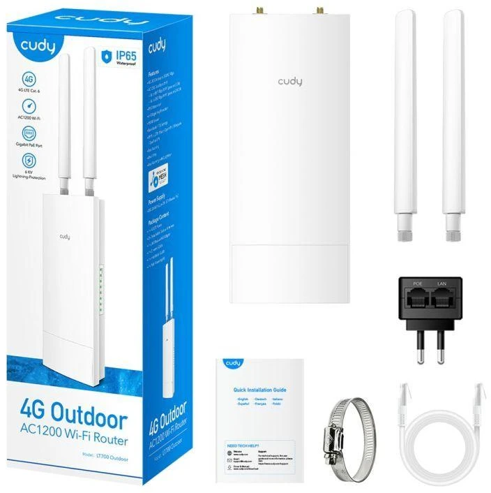 Ausinės CUDY LT700 lauko 4G/5G maršrutizatorius