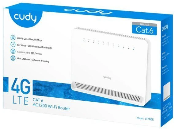 Cudy TST LT700E maršrutizatorius AC1200 4G LTE