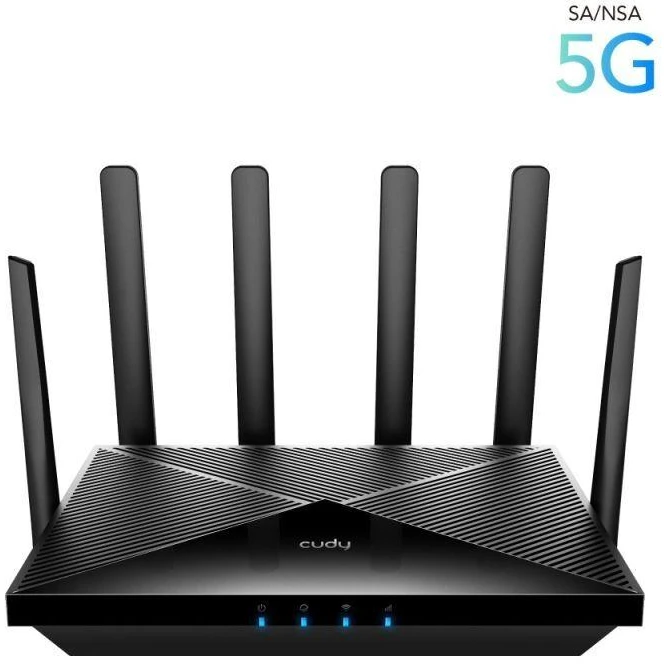 Ausinės CUDY P5_EU Gigabitinis LAN AX3000 Wi-Fi 6 Mesh 5G Dual SIM Maršrutizatorius