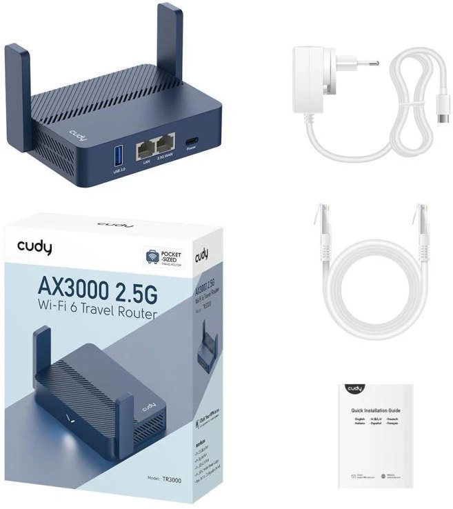 CUDY TR3000 maršrutizatorius