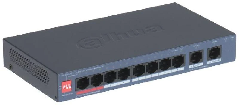 Šakotuvas SWITCH POE CS4010-8GT-110 8 PRIEVADŲ DAHUA