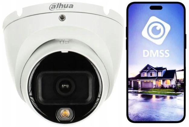 Dahua Kamera IP Camera DAHUA IPC-HDW1639T-A-IL-0280B-S6 Baltas