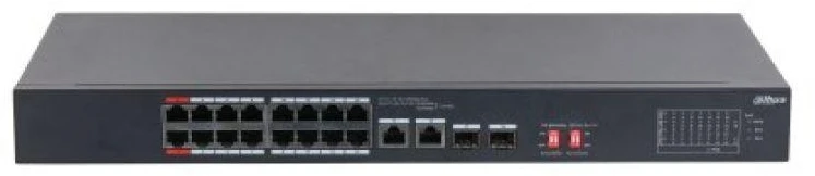 Dahua PoE šakotuvas 1000Mbps 16portu+2G uplink + 2SFP