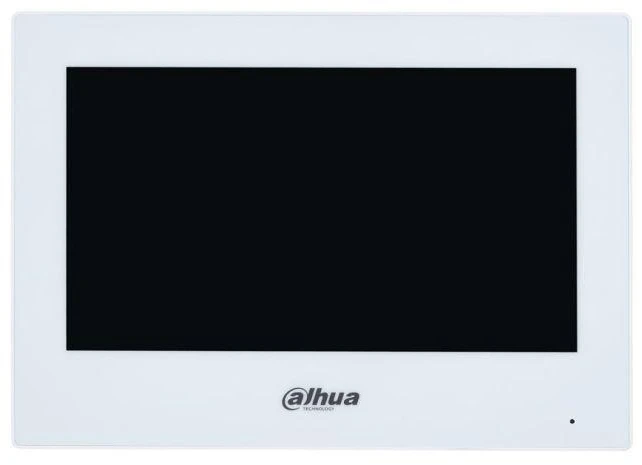 Dahua IP domofono monitorius 7 colių, PoE, veikia tik SIP protokolu, Wi-Fi, juodas