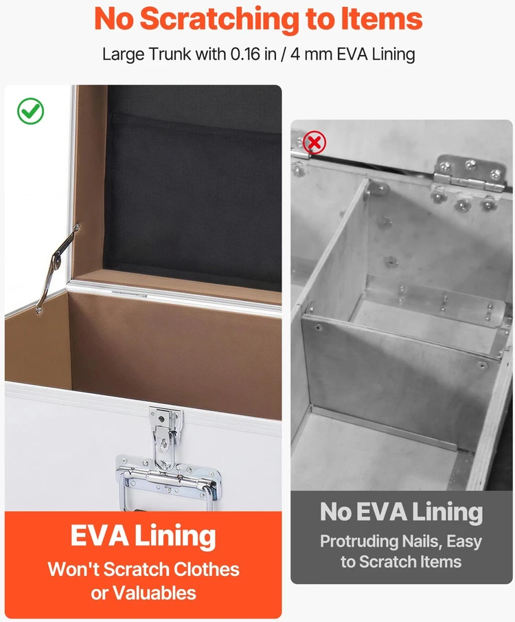 Vevor Metalinė daiktadėžė, 2 vnt. rinkinys