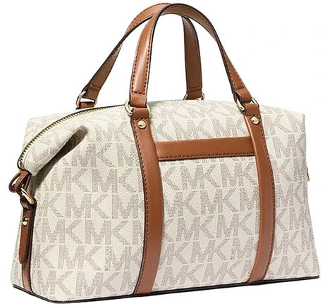 Damska torebka kuferek Michael Kors 38H3GKNS1B waniliowo-koniakowa