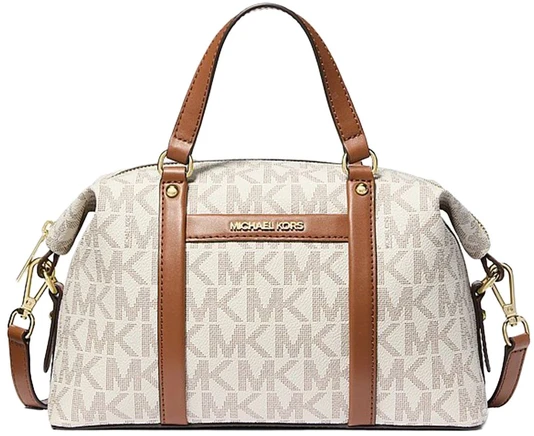 Damska torebka kuferek Michael Kors 38H3GKNS1B waniliowo-koniakowa