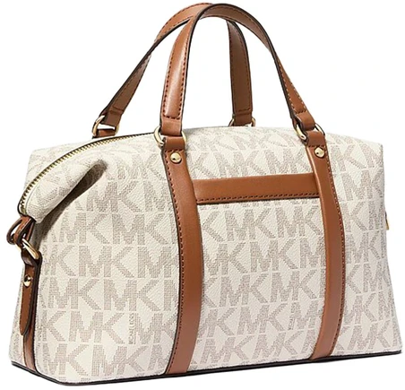 Damska torebka kuferek Michael Kors 38H3GKNS1B waniliowo-koniakowa