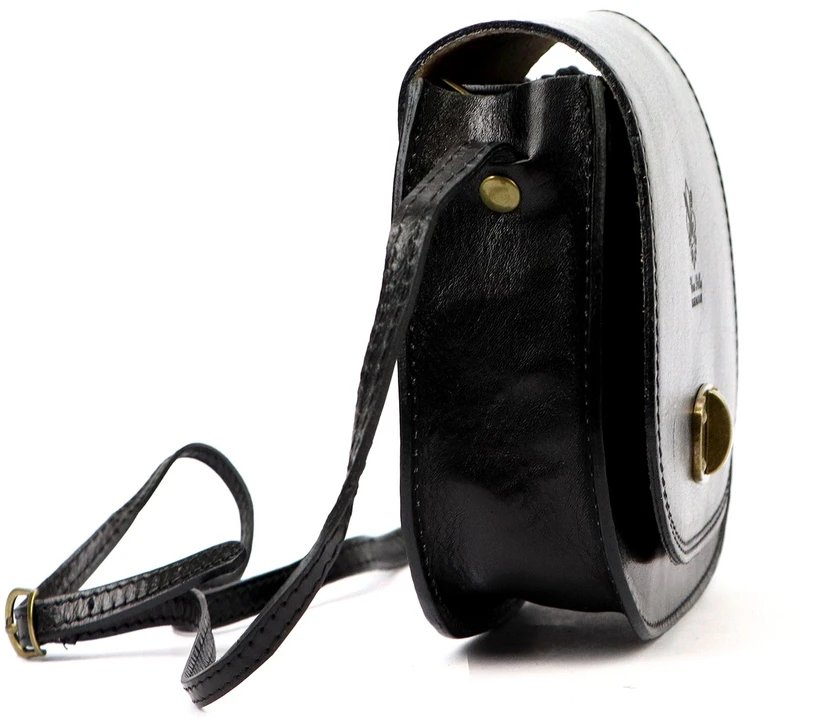 Moteriška odinė rankinė Gregorio 117, juoda, crossbody