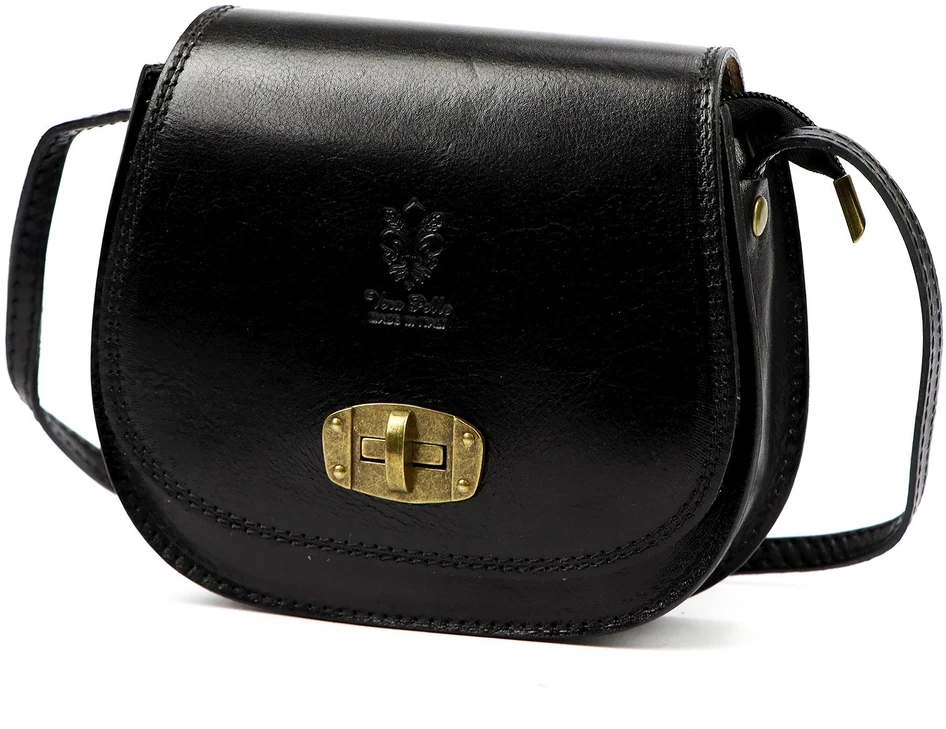 Moteriška odinė rankinė Gregorio 117, juoda, crossbody