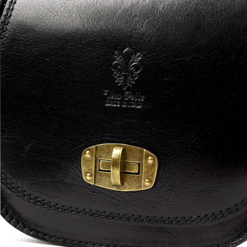 Moteriška odinė rankinė Gregorio 117, juoda, crossbody