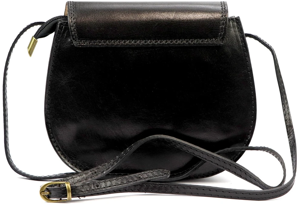 Moteriška odinė rankinė Gregorio 117, juoda, crossbody