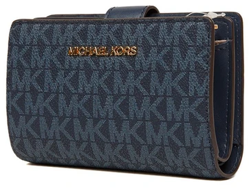 Damski portfel su brelokiem Michael Kors 35S6GTVF2B tamsiai mėlyna