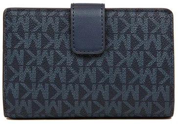 Damski portfel su brelokiem Michael Kors 35S6GTVF2B tamsiai mėlyna