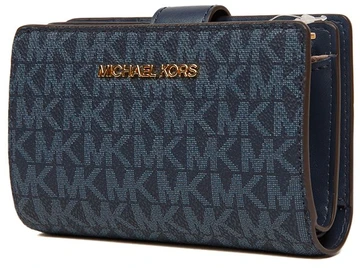 Damski portfel su brelokiem Michael Kors 35S6GTVF2B tamsiai mėlyna