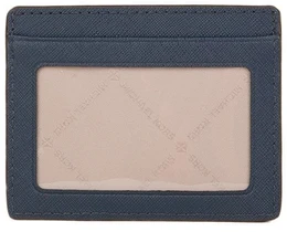 Damskie etui na karty Michael Kors 35H6STVD7L tamsiai mėlyna