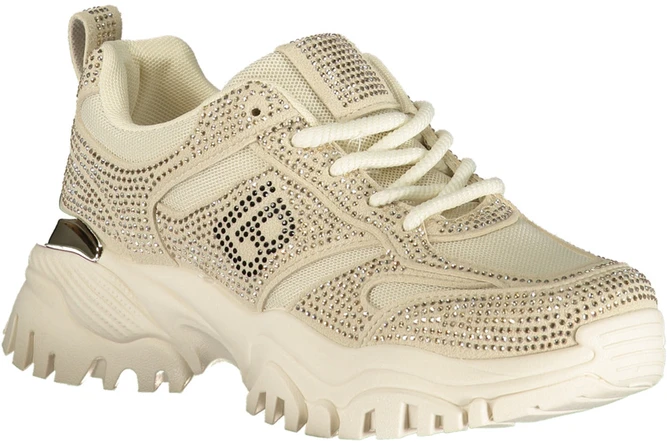 Damskie sneakersy Laura Biagiotti su kryształkami