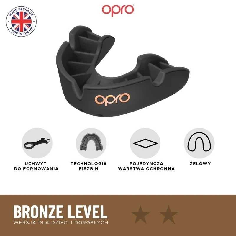 Dantų kapa Opro UFC Bronze GEN2, juoda