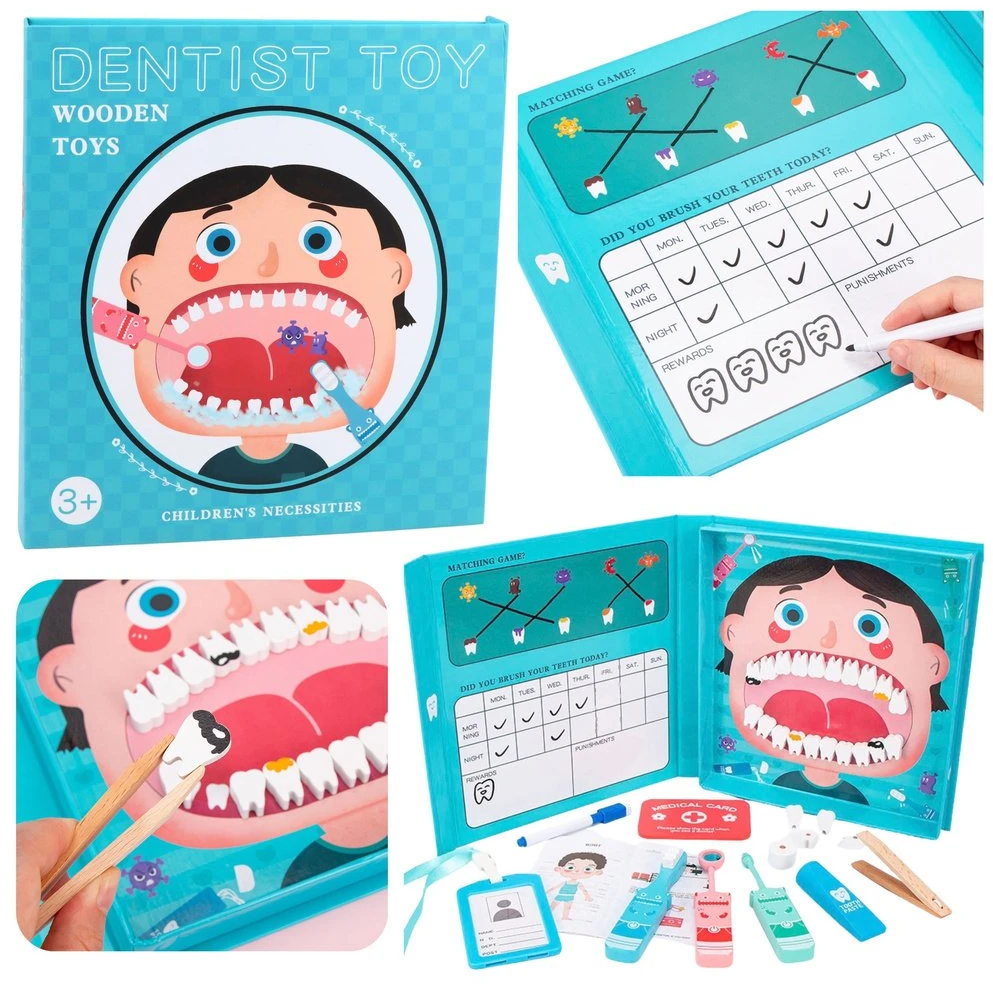 Lean Toys Medinis dantisto rinkinys 24 vnt.