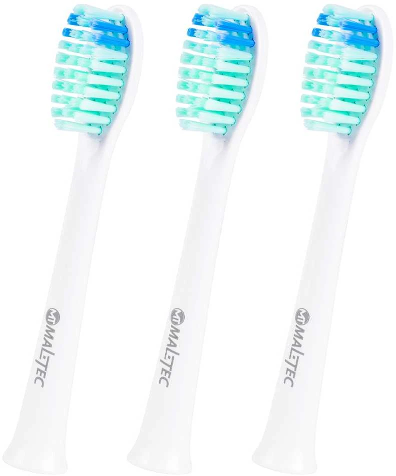 Maltec dantų šepetėlio galvutės X2in1 3vnt., balta, Sonic