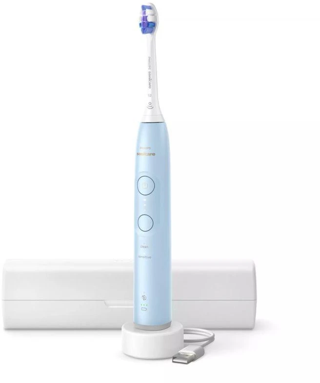 Elektrinis dantų šepetėlis Philips Sonicare Series 6100 HX7406/02, Žydras