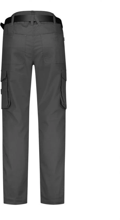 Darbo kelnės su elastiniu juosmeniu Malfini Twill, tamsiai pilkos