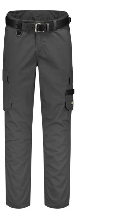 Darbo kelnės su elastiniu juosmeniu Malfini Twill, tamsiai pilkos