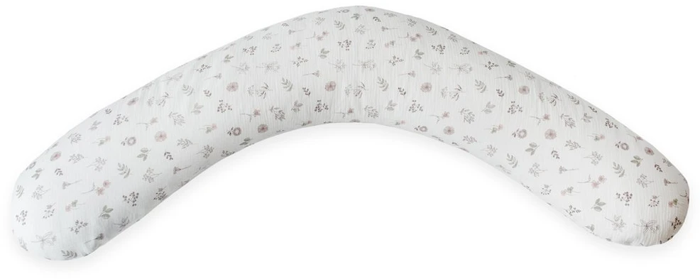 CebaBaby maitinimo pagalvė dżersej multi balta gėlės W-880-000-829