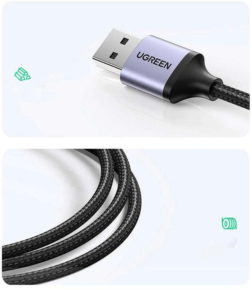 UGREEN 5in1 USB-A 3x USB 3.0 + RJ45 + USB-C adapteriai