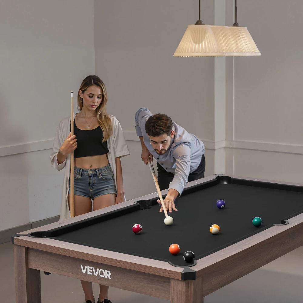 VEVOR 214 cm biliardų stalas su priedais