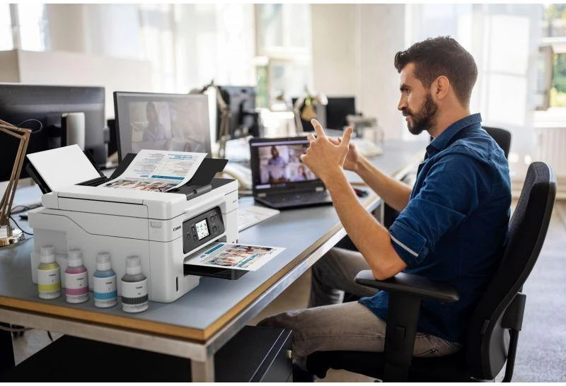 Spausdintuvas rašalinis Canon MAXIFY GX4050 MFP Spalv. refillable A4 350lap 33.6Kbps USB2.0 LAN WiFi
